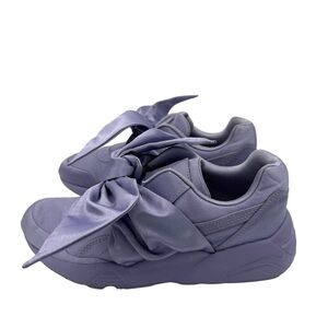 Chic Women's Purple Sneakers with Bow Detail